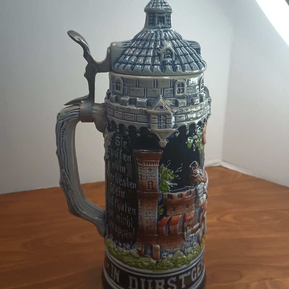 Vintage Original King Western Germany Beer Stein Collectible 11"